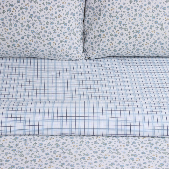 Постельное бельё LoveLife евро "Цветочки", 200*217см,225*240см,50*70см-2шт,100%хлопок, сатин, 125г/м&sup2;