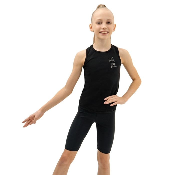 Велосипедки для гимнастики и танцев Grace Dance, р. 30, цвет чёрный