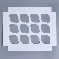 Коробка складная на 12 капкейков с окном &laquo;С Новым годом!&raquo; 32,8 х 25,6 х 10 см, Новый год