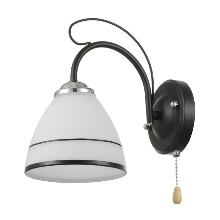 Бра 2026/1 E27 60Вт черный+хром 20х13,5х20 см Бра 2026/1 E27 60Вт черный+хром 20х13,5х20 см