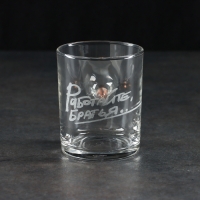 Стакан "Непробиваемый. Работайте братья", с пулей, для виски, 250 мл