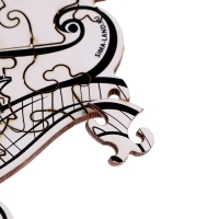 Пазл деревянный фигурный &laquo;Быстрее ветра&raquo;, чёрно-белый, 120 элементов