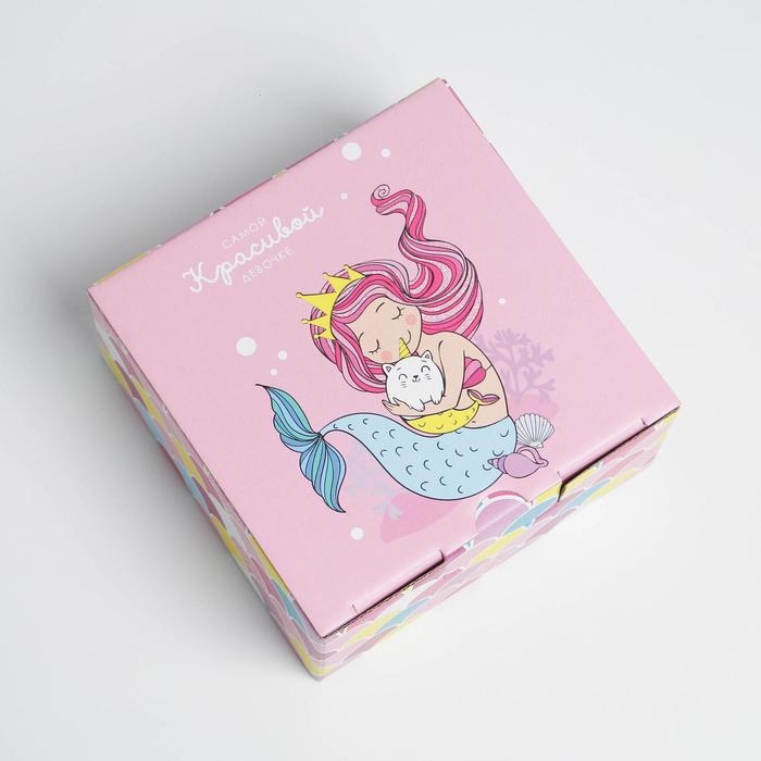 Коробка‒пенал, упаковка подарочная, &laquo;Beautiful&raquo;, 15 х 15 х 7 см