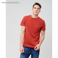 Футболка мужская KAFTAN E-ZONE, 46, кирпичный