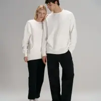 Свитшот оверсайз унисекс Vozduh, молочно-белый, размер M/L Свитшот оверсайз унисекс Vozduh, молочно-белый, размер M/L