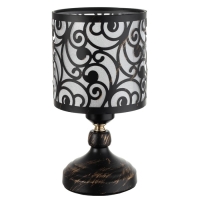 Настольная лампа "Аксель" Е27 черный 14х14х27 см RISALUX