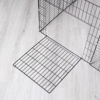 Вольер для животных "Пижон" 8 секций на клипсах 60 х 60 см, ш.п. 37-40 мм, складной, черный