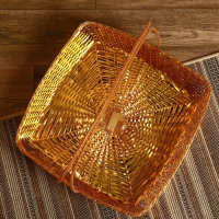 Корзинка для фруктов "Аниса" алюминий, 52х52х8 см