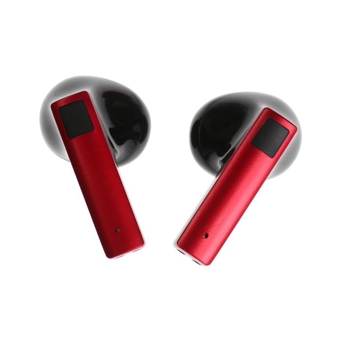 Наушники беспроводные K26, TWS, вкладыши, BT 5.0, 35/260 мАч, дисплей, красные Наушники беспроводные K26, TWS, вкладыши, BT 5.0, 35/260 мАч, дисплей, красные