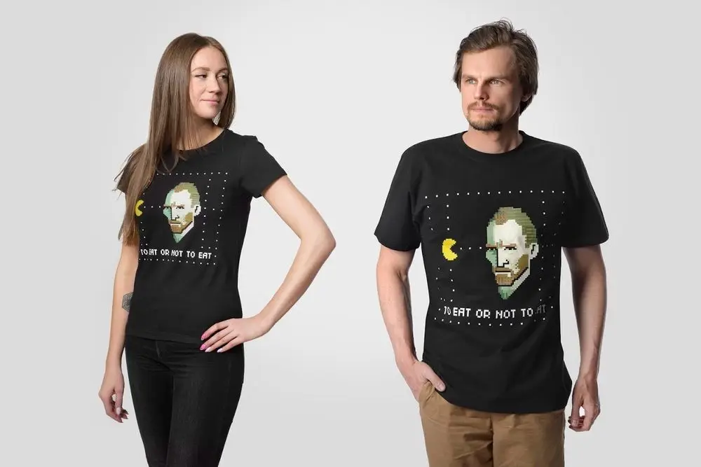 Футболка мужская &laquo;Ван-Пакман&raquo;, черная, размер S