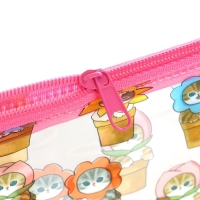 Пенал школьный мягкий плоский 9,5 х 20,5 ПВХ &laquo;1 сентября: Котятки&raquo; МИКС