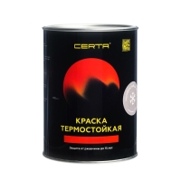 Эмаль термостойкая &laquo;Церта&raquo;, ж/б, до 650 &deg;С, 0,8 кг, серебристая