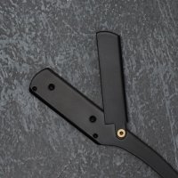 Опасная бритва, шаветт, без лезвия, 13,3 &times; 21 &times; 2,8 см, стальная, цвет чёрный