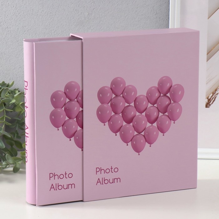 Фотоальбом магнитный 20 листов "Сердце из воздушных шаров" в коробке МИКС 5,6х20,5х26,2 см   1049961