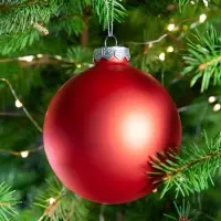 Елочный шар Finery Matt, 10 см, матовый красный Елочный шар Finery Matt, 10 см, матовый красный