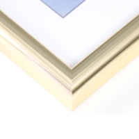 Фоторамка пластик "Радуга" 15х21 см, золото Фоторамка пластик "Радуга" 15х21 см, золото