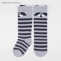 Гольфы Крошка Я &laquo;Енот&raquo; 12-14 см, цвет серый