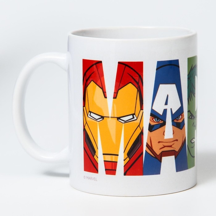 Кружка сублимация, 350 мл "Марвел", Мстители