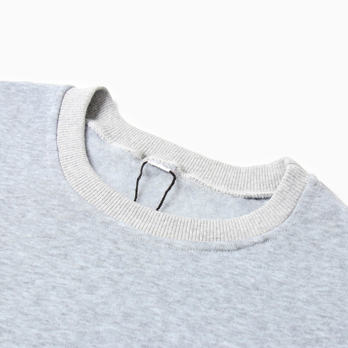 Свитшот мужской НАЧЁС, цвет светло-серый, размер 52