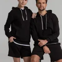 Толстовка с капюшоном Unit Kirenga черная, размер 4XL