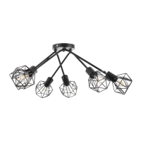 Люстра "Андис" 6хЕ27 40Вт черный 50х50х18 см