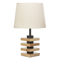 Настольная лампа "Консель" E27 40Вт светлое дерево 25х25х42,5 см RISALUX