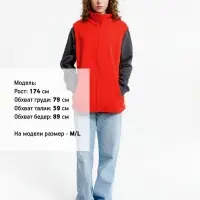 Жилет флисовый унисекс Nesse, красный, размер M/L Жилет флисовый унисекс Nesse, красный, размер M/L