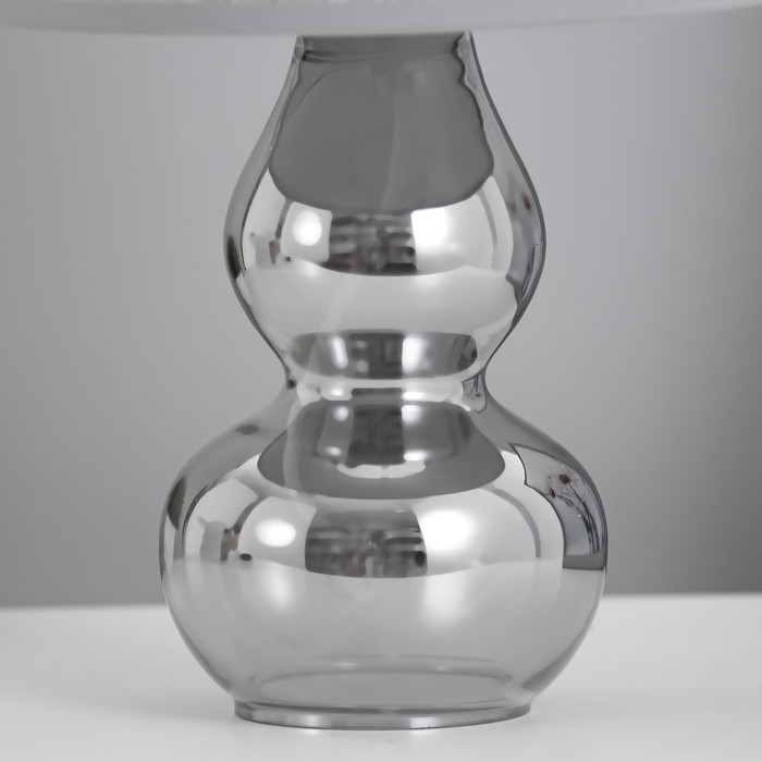 Настольная лампа "Бабена" Е27 40Вт серый 21х21х33см RISALUX