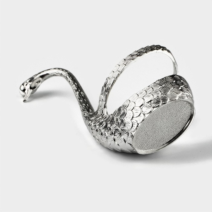 Набор ложек на подставке Magistro &laquo;Серебряный лебедь&raquo;, 7,5&times;5&times;14 см, цвет серебряный