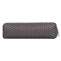 Пенал школьный на молнии Calligrata "Сетка", серый