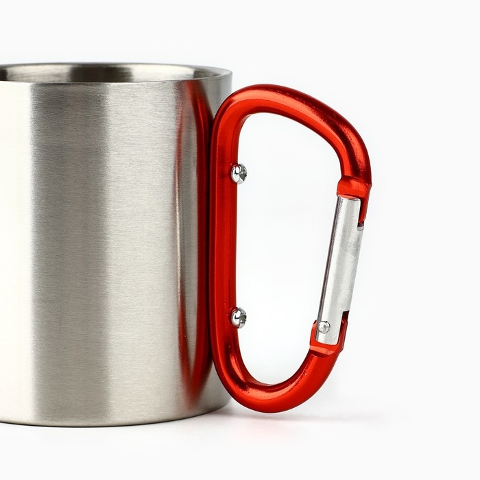 Кружка туристическая с карабином &laquo;На рыбалке лучше&raquo;, 180 мл