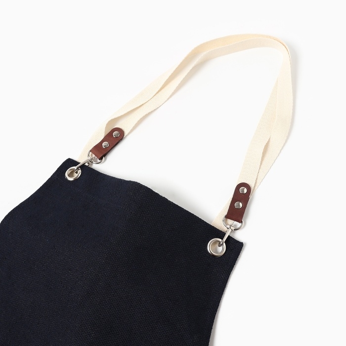 Фартук Этель Minimalist design 60х70 см, dark color, лён 54%, хлопок 46% 500 г/м2