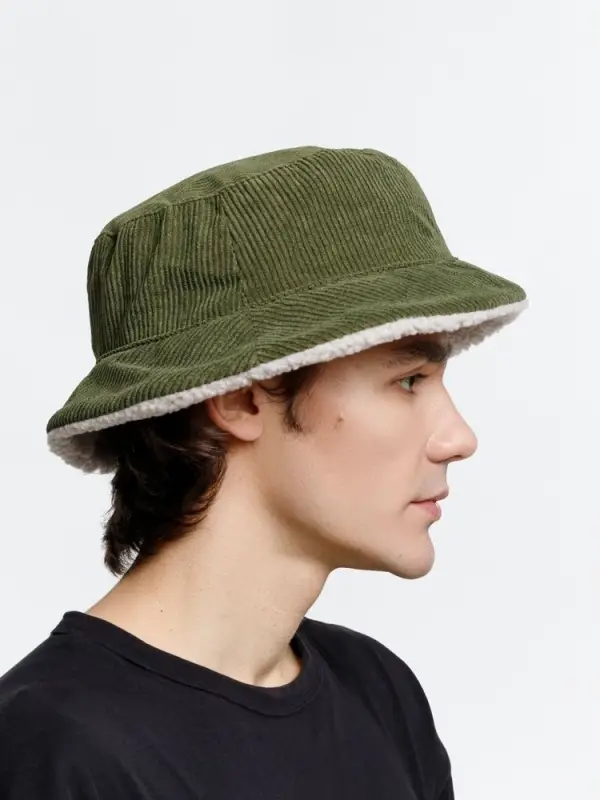 Панама Bucket двусторонняя, хаки с бежевым, размер S/M Панама Bucket двусторонняя, хаки с бежевым, размер S/M