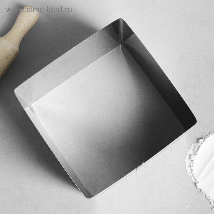 Форма для выпечки и выкладки &laquo;Квадрат&raquo;, h-12 см, 16 х 16 см