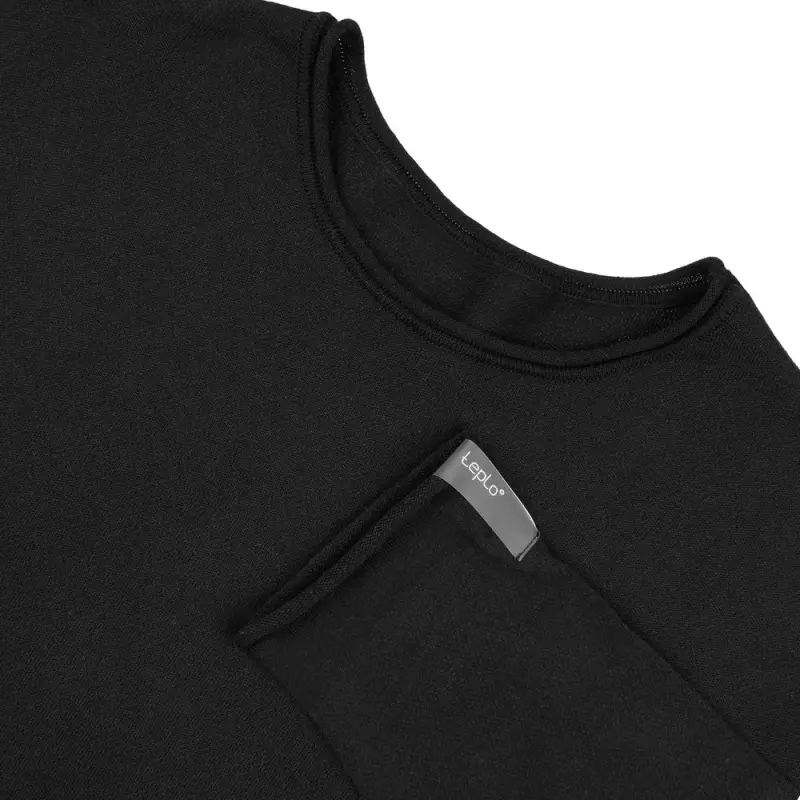 Лонгслив унисекс Siluetti Fuori, черный, размер S/M Лонгслив унисекс Siluetti Fuori, черный, размер S/M