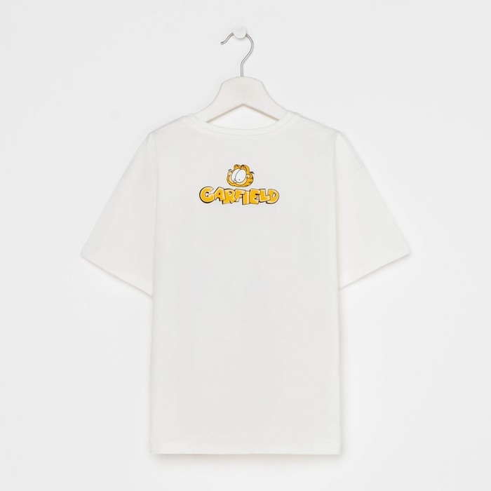 Футболка детская Гарфилд, цвет белый, рост 158-164 см (13-14 лет)
