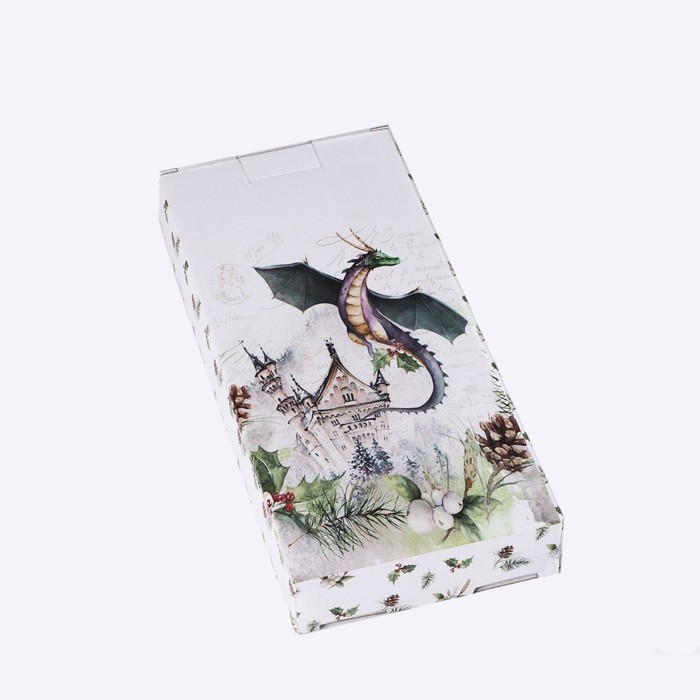 Блюдо сервировочное Доляна &laquo;Дракоша&raquo;, 28&times;12&times;3,2 см, цвет белый