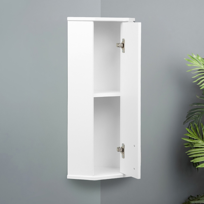 Шкаф навесной для ванной комнаты угловой "ПШ", 25 х 25 х 70 см