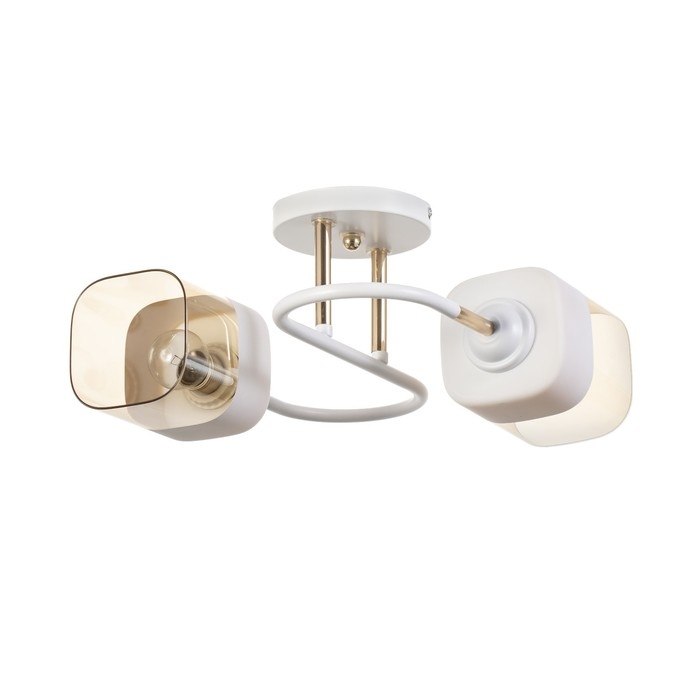 Люстра Люстра "Новелла" 2хЕ27 40Вт бело-золотой 48х26х27 см BayerLux