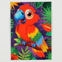 Аппликация стразами для детей &laquo;Попугай&raquo;, набор для творчества, А5
