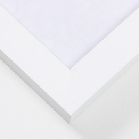 Фоторамка МДФ 30х40 см. №6, шир. 20 мм, толщ. 12 мм, Белый (пластиковый экран)