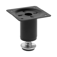 Опора круглая OKR001BL ТУНДРА, d=30 мм, H=60 мм, цвет черный Опора круглая OKR001BL ТУНДРА, d=30 мм, H=60 мм, цвет черный