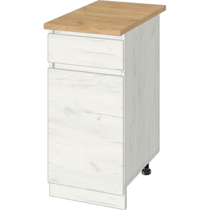 Шкаф напольный Зара 1 ящик 400х600х850 крафт белый