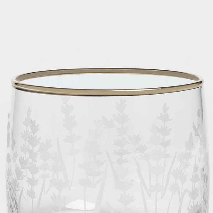 Набор стеклянных стаканов &laquo;Лаванда&raquo;, 300 мл, 6 шт