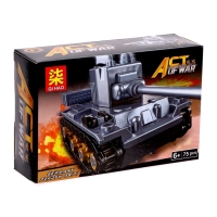 Конструктор блочный &laquo;Танки&raquo;, 6 видов, МИКС