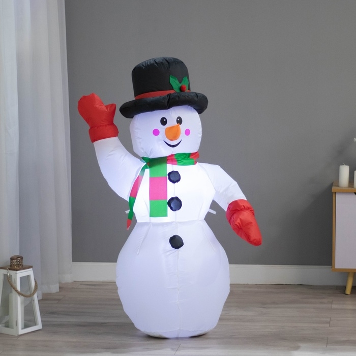 Надувная фигура Надувная фигура "Снеговик" светится, 120 см