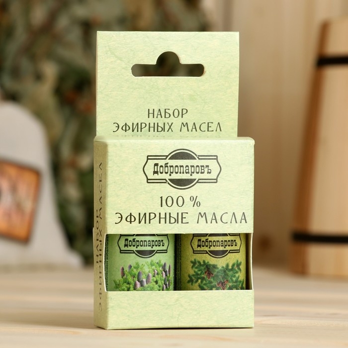 Набор эфирных масел пихта, сосна Набор эфирных масел пихта, сосна "Добропаровъ", 2 шт по 17 мл