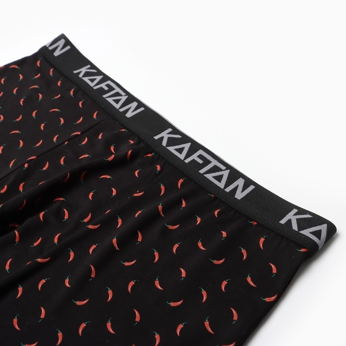 Трусы мужские боксеры KAFTAN "Перчики", цвет черный  размер 50