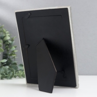 Фоторамка полистоун 10х14,5 см "Серебристое сечение" 19х14,5 см Фоторамка полистоун 10х14,5 см "Серебристое сечение" 19х14,5 см