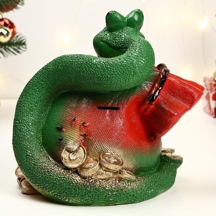 Копилка "Змея с мешком" 25х27х23см